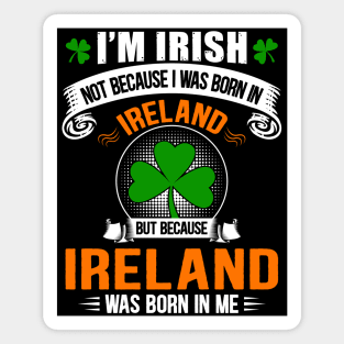 Ireland Was Born In Me Magnet